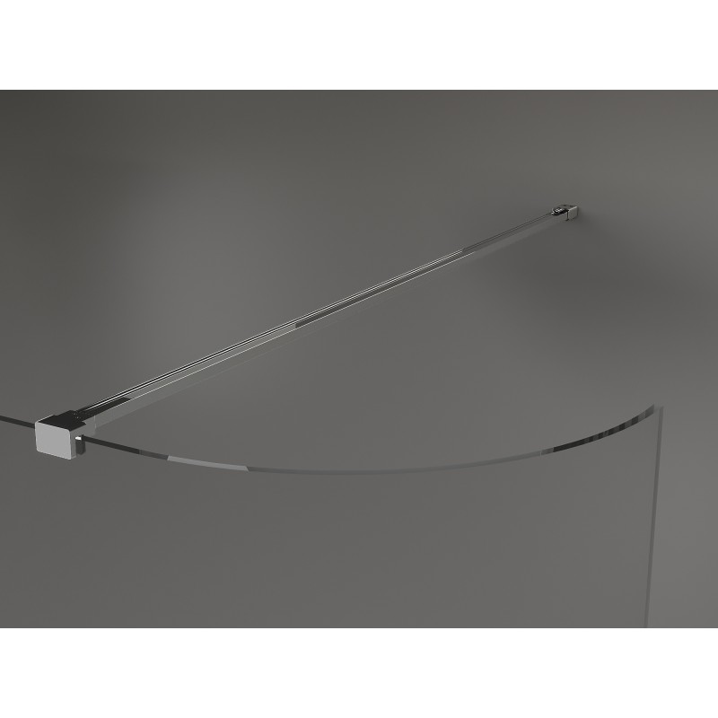 Mexen Kioto-R perete de duș curb Walk-in 160 x 200 cm, transparent 8 mm, crom - 800-160-101-01-06