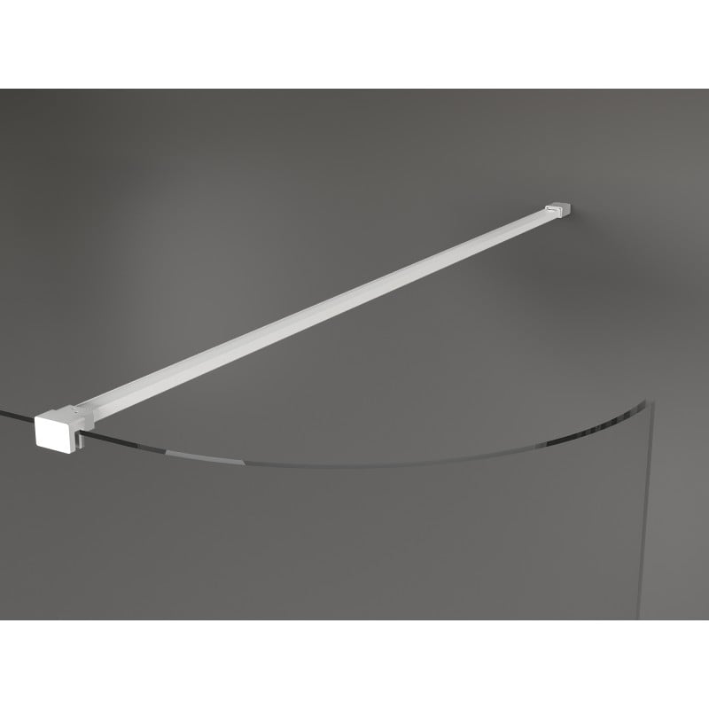 Mexen Kioto-R Iv-betűs walk-in zuhanyfal 100 x 200 cm, átlátszó 8 mm, fehér - 800-100-101-20-06