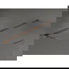 Mexen Kioto paravan rotunjit de duș 80 x 200 cm, Transparent 8 mm, Roz-auriu - 800-080-101-60-06