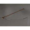 Mexen Kioto lekerekített zuhanyfal 90 x 200 cm, Átlátszó 8 mm, Rózsaszín-arany - 800-090-101-60-06