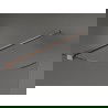 Mexen Kioto ívelt zuhanyfal Walk-in 80 x 200 cm, áttetsző 8 mm, csiszolt réz - 800-080-101-65-06