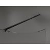 Mexen Kioto paravan rotunjit de duș 90 x 200 cm, Transparent 8 mm, Neagră - 800-090-101-70-06