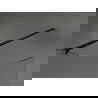 Mexen Kioto lekerekített zuhanyfal 140 x 200 cm, Átlátszó 8 mm, Fekete - 800-140-101-70-06