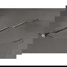 Mexen Kioto perete de duş rotunjit Walk-in 150 x 200 cm, transparent 8 mm, gun metal - 800-150-101-95-06