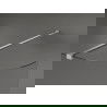Mexen Kioto perete cu dus în formă de U 110 x 200 cm, transparent 8 mm, nichel periat - 800-110-101-97-06