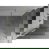 Mexen Kioto Walk-in zuhanyfal 85 x 70 cm, átlátszó, arany csiszolt - 800-085-202-55-00-070