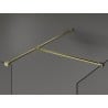 Mexen Kioto perete duş Walk-in 95 x 80 cm, transparent, aurat periat - 800-095-202-55-00-080