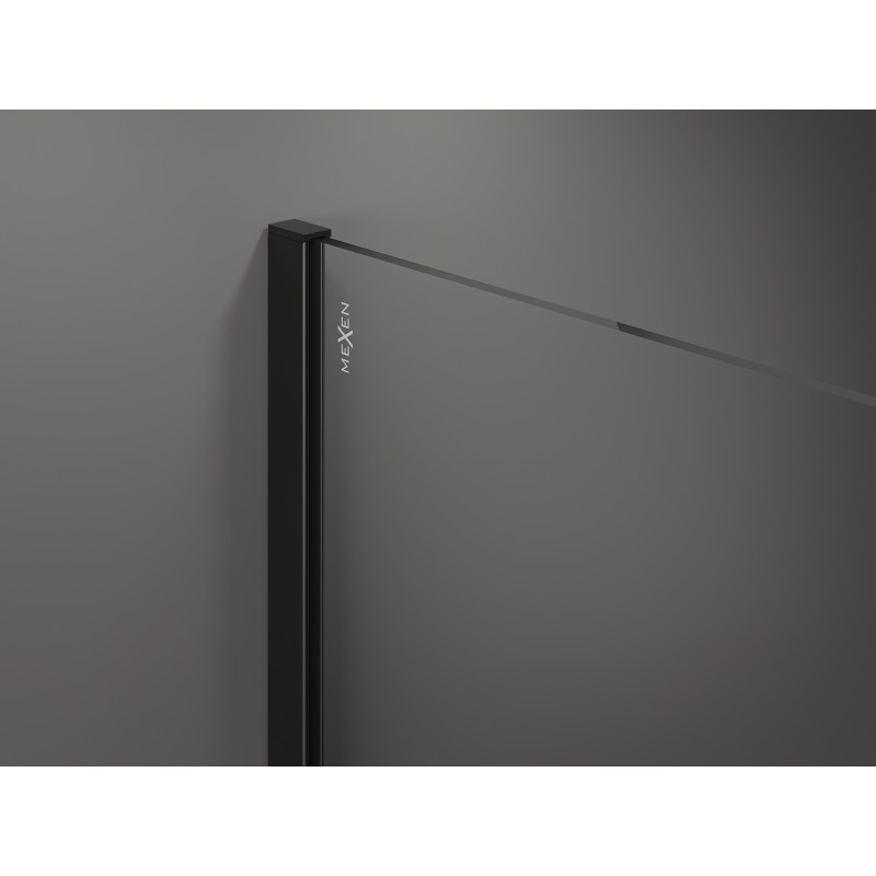 Mexen Kioto panou de duș Walk-in 110 x 200 cm, grafit 8 mm, negru - 800-110-101-70-40