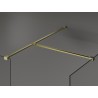 Mexen Kioto Panou de duș Walk-in 180 x 85 cm, transparent, auriu periat - 800-180-202-55-00-085