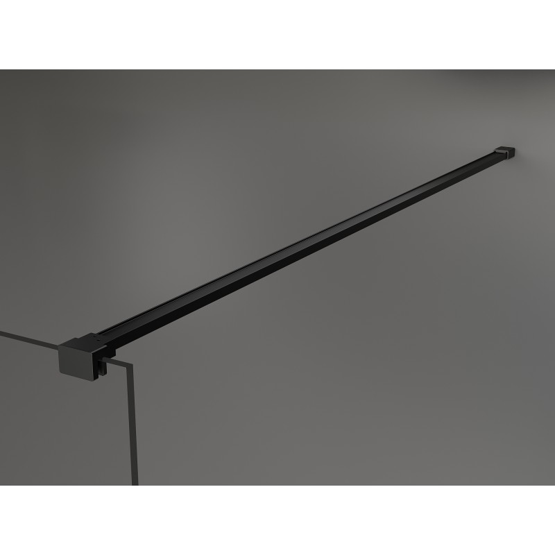 Mexen Kioto zuhanyfal Walk-in 100 x 200 cm, fekete mintázat 8 mm, fekete - 800-100-101-70-78