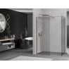 Mexen Kioto Şcianka prysznicowa Walk-in 135 x 110 cm, transparent, rozowe zloto - 800-135-202-60-00-110