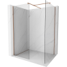 Mexen Kioto panou de duș Walk-in 180 x 85 cm, transparent, aur roz - 800-180-202-60-00-085