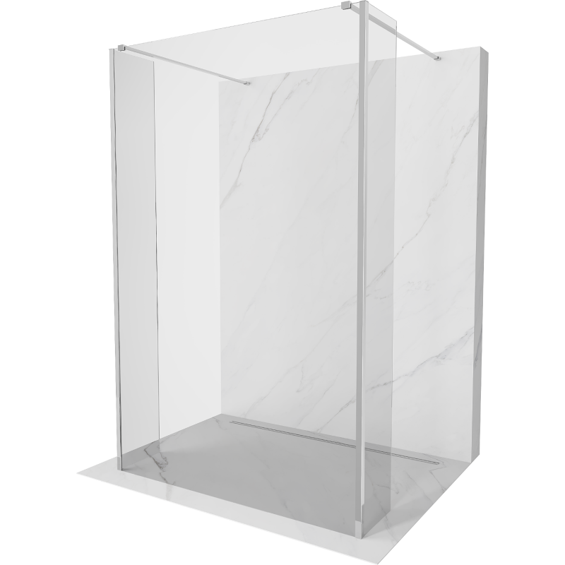 Mexen Kioto perete duș liber 90 x 30 x 30 cm, transparent, crom - 800-090-030-222-01-00-030