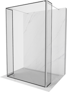 Mexen Kioto paravan de duș freestanding 160 x 30 x 30 cm, model negru, crom - 800-160-030-222-01-70-030