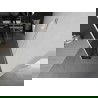 Mexen Kioto álló zuhanyfal 100 x 30 x 30 cm, fekete minta, fehér - 800-100-030-222-20-70-030