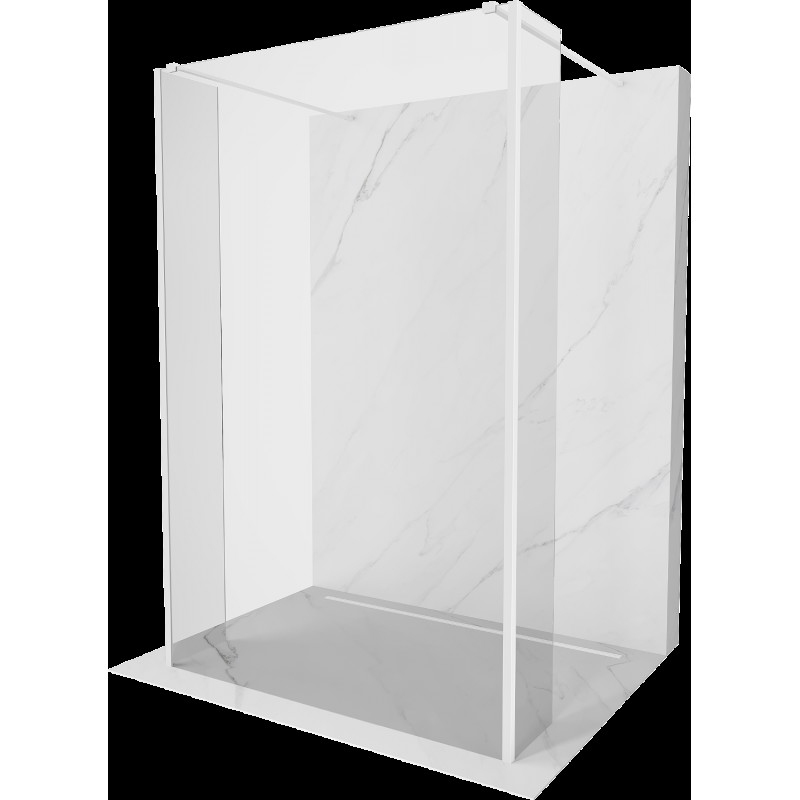 Mexen Kioto perete de duș freestanding 145 x 30 x 30 cm, transparent, alb - 800-145-030-222-20-00-030