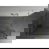Mexen Kioto perete de duș autoportant 140 x 30 x 30 cm, transparent, auriu - 800-140-030-222-50-00-030