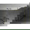 Mexen Kioto perete de duș autoportant 100 x 30 x 30 cm, model negru, aurit - 800-100-030-222-50-70-030