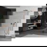 Mexen Kioto perete de duș freestanding 140 x 30 x 30 cm, transparent, aur roz - 800-140-030-222-60-00-030