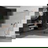 Mexen Kioto perete de duș autoportant 105 x 30 x 30 cm, transparent, cupru periat - 800-105-030-222-65-00-030