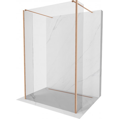 Mexen Kioto perete dus liber 135 x 30 x 30 cm, transparent, cupru periat - 800-135-030-222-65-00-030