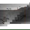 Mexen Kioto paravan de dus liber 130 x 30 x 30 cm, model negru, cupru periat - 800-130-030-222-65-70-030
