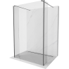 Mexen Kioto perete de duș autoportant 160 x 30 x 30 cm, transparent, gri-pistol periat - 800-160-030-222-66-00-030