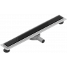 Mexen Flat 360° MGB canalizare liniară rotativă 50 cm, sticlă neagră - 1026050-40