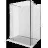 Mexen Kioto perete de duș freestanding 140 x 30 x 30 cm, transparent, negru - 800-140-030-222-70-00-030