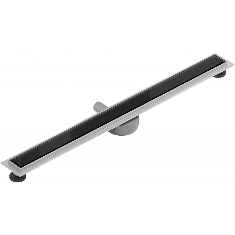 Mexen Flat 360° MGB scurgere liniară rotativă 80 cm, sticlă neagră - 1026080-40