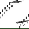 Set de duș Mexen Zoom montare externă cu duș fix și baterie, negru - 78101-70