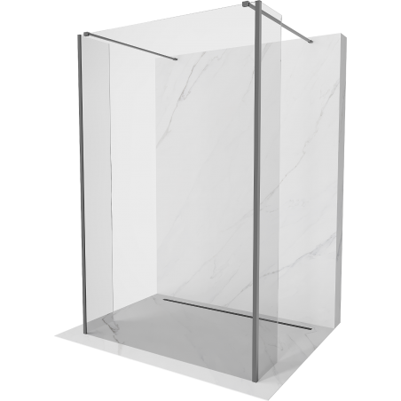 Mexen Kioto perete duș separat, 145 x 30 x 30 cm, transparent, gun metal - 800-145-030-222-95-00-030