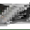 Mexen Kioto zuhanyfal Walk-in 170 x 95 cm, átlátszó, fekete - 800-170-202-70-00-095