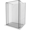 Mexen Kioto duș cabina liberă 120 x 30 x 30 cm, model negru, gun metal - 800-120-030-222-95-70-030