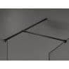 Mexen Kioto perete duş Walk-in 170 x 110 cm, transparent, negru - 800-170-202-70-00-110