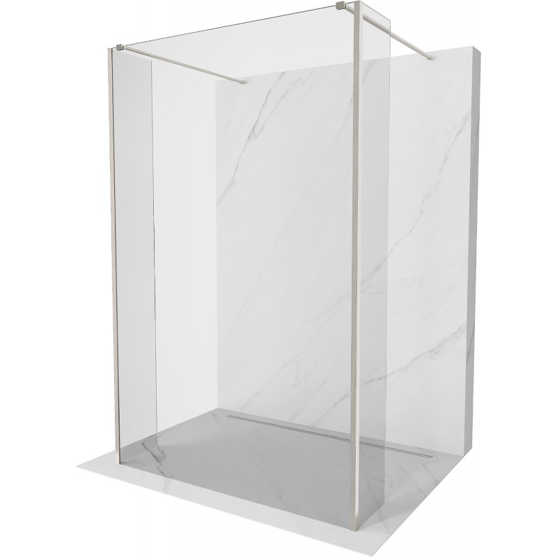 Mexen Kioto perete duş liber 90 x 30 x 30 cm, transparent, nichel periat - 800-090-030-222-97-00-030