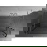 Mexen Kioto perete de dus independent 140 x 30 x 30 cm, model negru, nickel periat - 800-140-030-222-97-70-030