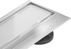 Mexen Flat 360° MGW scurgere liniară rotativă 100 cm, Sticlă albă - 1027100-40