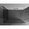Mexen Kioto perete dus Walk-in 130 x 70 cm, model negru, crom - 800-130-212-01-70-070