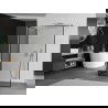 Mexen Kioto duș Walk-in 130 x 100 cm, model negru, crom - 800-130-212-01-70-100