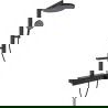 Mexen Plex set de duș suprapus cu duș fix și baterie, negru - 78103-70