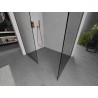 Mexen Kioto panou de duș Walk-in 100 x 95 cm, transparent, cupru periat - 800-100-202-65-00-095