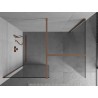 Mexen Kioto panou de duș Walk-in 100 x 95 cm, transparent, cupru periat - 800-100-202-65-00-095