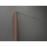 Mexen Kioto panou de duș Walk-in 100 x 95 cm, transparent, cupru periat - 800-100-202-65-00-095