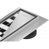 Mexen Flat M13 vonalmenti lefolyó 2 az 1-ben 50 cm, inox - 1010050-15