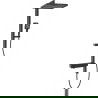 Mexen Roar set de duș montat pe perete cu ploaie și baterie, negru - 78105-70