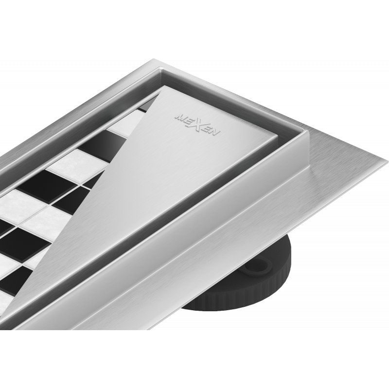 Mexen Flat M13 2 az 1-ben vonalelvezetés 140 cm, inox - 1010140