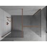 Mexen Kioto Walk-in zuhanyzófal 140 x 95 cm, átlátszó, kefélt réz - 800-140-202-65-00-095