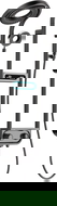 Set de duș montat pe perete Mexen Peak cu pară de duș și baterie, ecran LED, negru - 78106-70