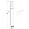 Mexen Kai DR70 set cadă-duș încastrat cu pară de tip ploaie30 cm, Aurie - 77602DR70301-50